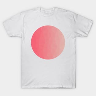 Pink to Coral Abstract Geometric T-Shirt